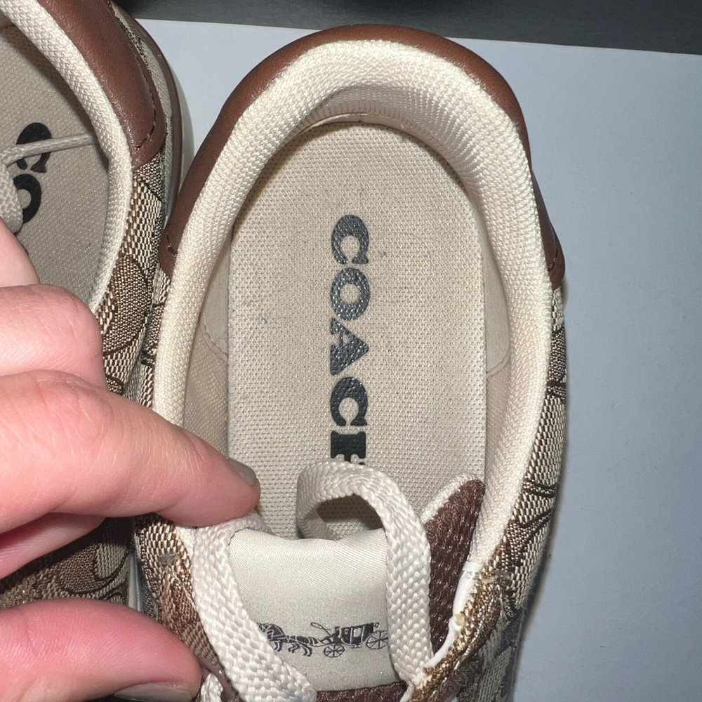 Coach Tan and Brown Sneakers - Picture 3 of 6